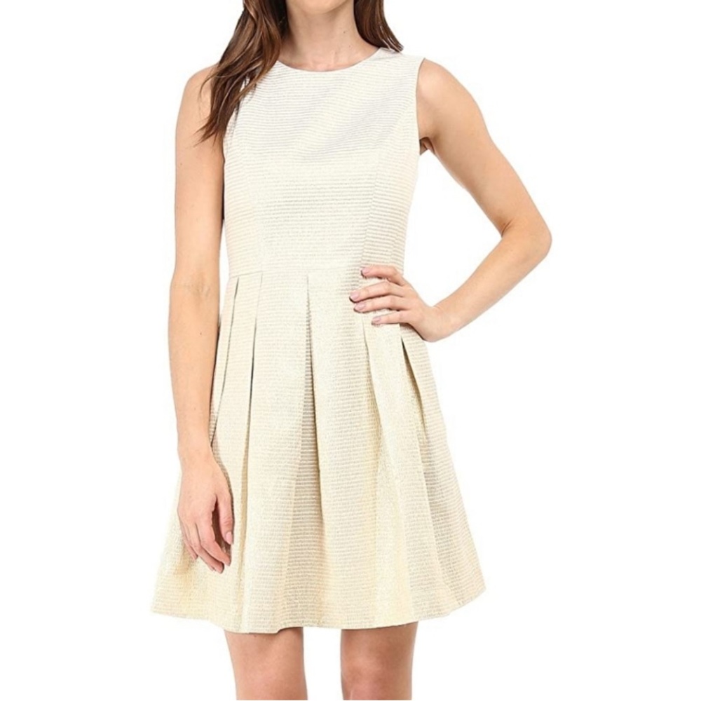 NWT SHOSHANNA “ABIGAIL” GOLD SLEEVELESS DRESS SZ 4 $220
